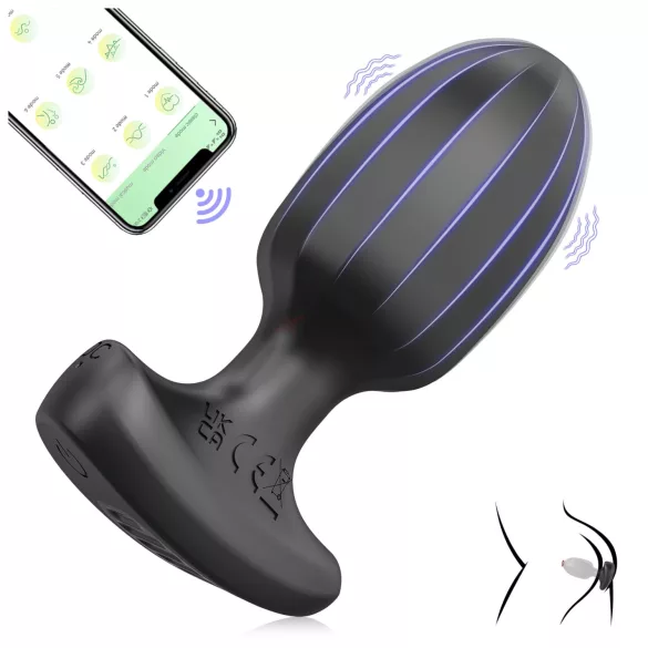 AlvUp - slimme anaal vibrator - zwart