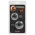 OXBALLS - penisring set - geribbeld - transparant