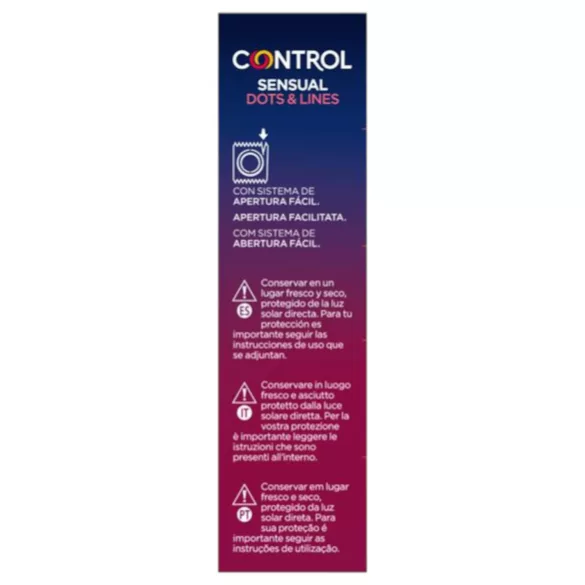Control - condoom geribbeld en gestippeld - 12 stuks