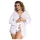Subblime Queen Plus - kanten gewaad set - wit (XL-2XL)