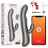 Oninder Oslo - opzetstuk, roterende vibrator met clitorisstimulator (zwart)