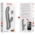 Oninder Oslo - opzetstuk, roterende vibrator met clitorisstimulator (zwart)