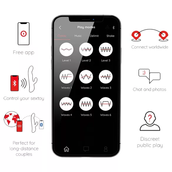 Oninder Oslo - opzetstuk, roterende vibrator met clitorisstimulator (zwart)