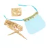 Subblime - Sexy haremvrouw kostuum met sluier (blauw) - L/XL