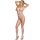 Subblime 951740 - pikant netoverall met strik - (wit) - S-L