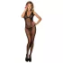 Subblime 951993 - negligee body met halssieraad - netstof - zwart - S-L