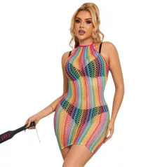 Subblime 952341 - halternek, regenboogkleurige netjurk (S-L)