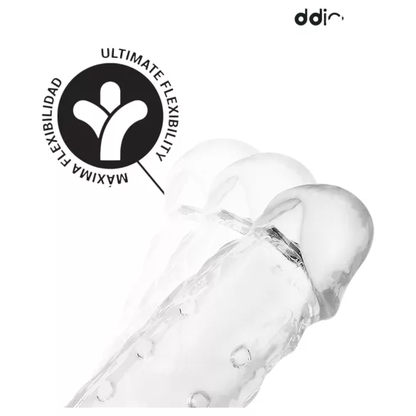 Addicted Toys - penismantel met balring - transparant - 23cm