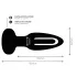 Addicted Toys - anaal vibrator met bewegende tong - zwart