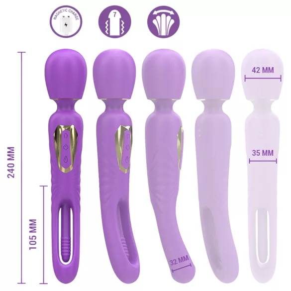 Intense Christy - clitoris vibrator met bewegende tong - paars
