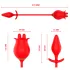 Intense Melanie - clitorisstimulator en vibrator - bewegende tong - rood