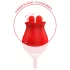 Intense Melanie - clitorisstimulator en vibrator - bewegende tong - rood