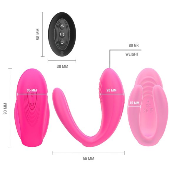 Intense Julia - G-spot en clitorisstimulator vibrator (roze)