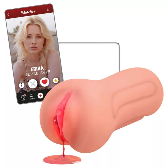 Intense First Time Erica - masturbator - levensechte vagina - natuurkleur