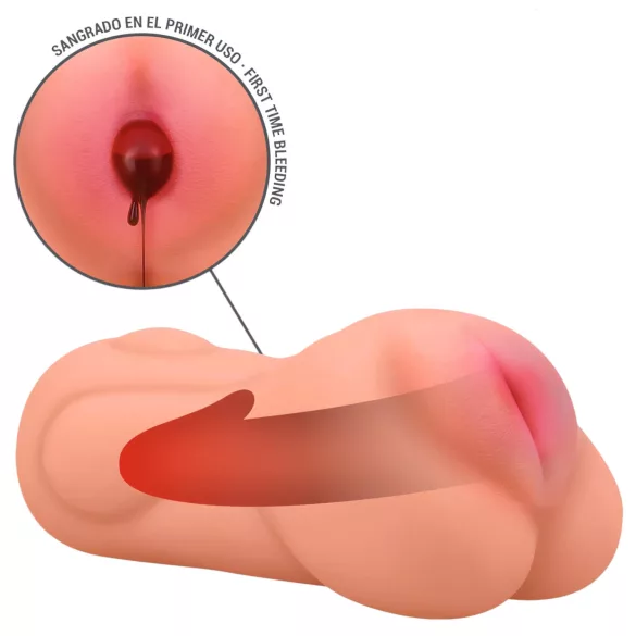 Intense First Time Sophie - masturbator - realistisch virgin - huidkleurig