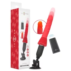 Intense Cynthia - zuignap-dildo vibrator (rood)