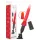 Intense Cynthia - dildo vibrator met zuignap - stootfunctie - rood