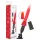 Intense Cynthia - zuignap-dildo vibrator (rood)