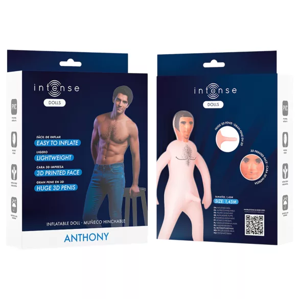 Intense Dolls Anthony - opblaasbare pop man - levensecht latex
