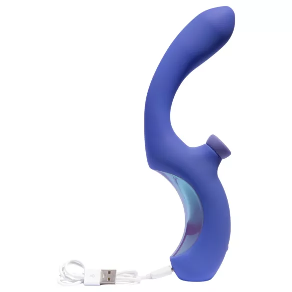 Platanomelón Momba - luchtdruk vibrator voor clitoris en G-spot - blauw