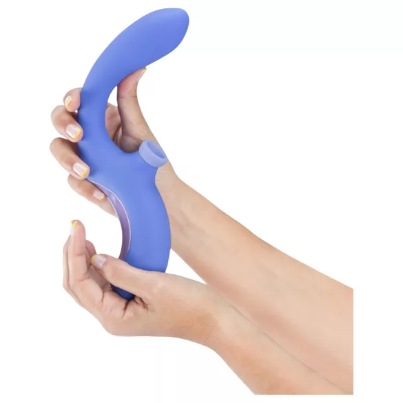 Platanomelón Momba - luchtdruk vibrator voor clitoris en G-spot - blauw