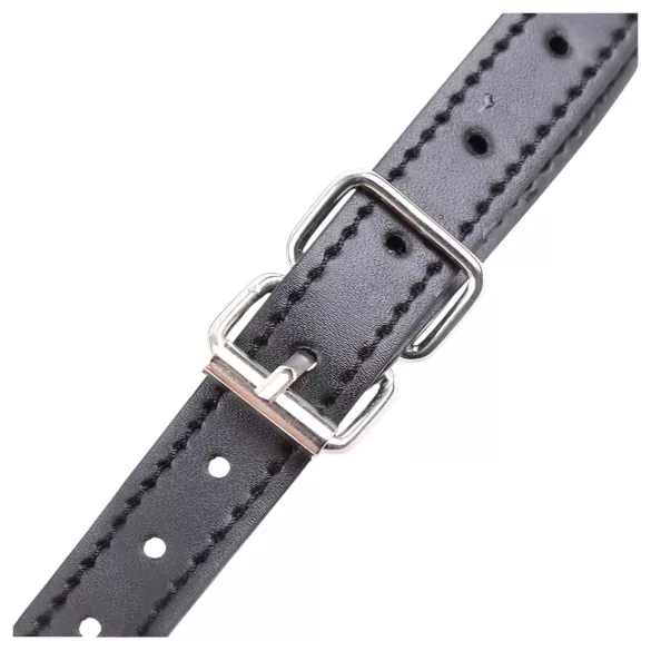 Latetobed - mondvormige siliconen gag - zwart