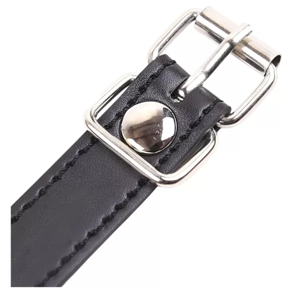 Latetobed - mondvormige siliconen gag - zwart