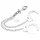 LateToBed - handboeien met buttplug - metaal zilver