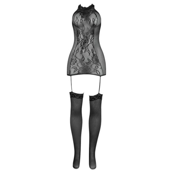 Adalet Nicole - lingerieset - kanten netstof - zwart