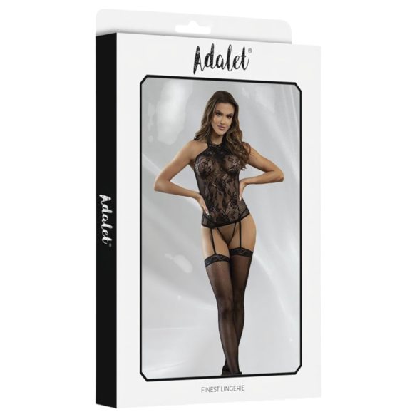 Adalet Nicole - lingerieset - kanten netstof - zwart