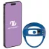 INTOYOU - App-gestuurde vibrerende penis- en teeltring, voor mannen (blauw)