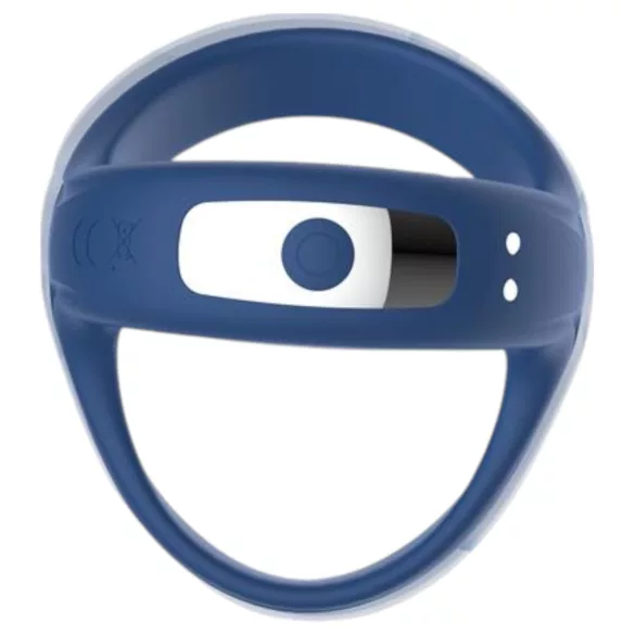 INTOYOU - App-gestuurde vibrerende penis- en teeltring, voor mannen (blauw)