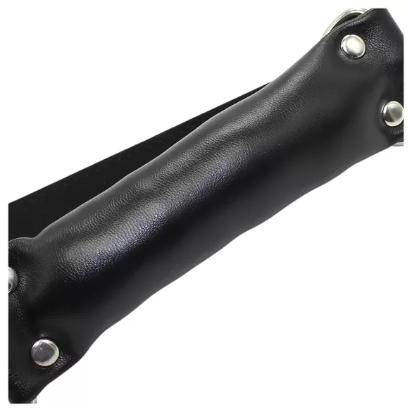 Latetobed - mondknevel met padding - zwart