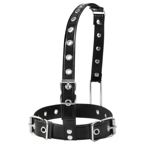 Latetobed - halsband met neushaak - zwart