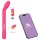 Adalet Gently - g-spot en prostaat vibrator - smart - siliconen - roze