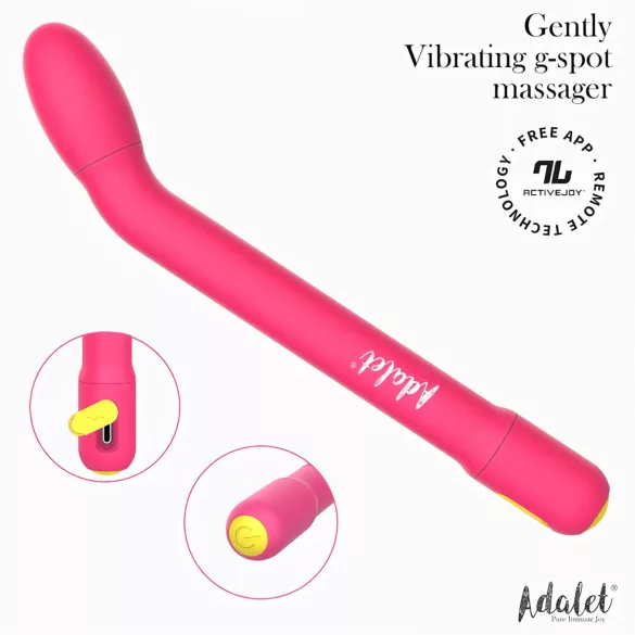 Adalet Gently - g-spot en prostaat vibrator - smart - siliconen - roze
