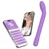 Adalet Gently - App-gestuurde G-punt- en prostaatvibrator (paars)
