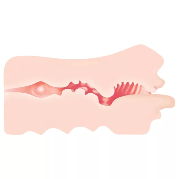 Zero Tolerance - masturbator mond - realistisch - huidkleur