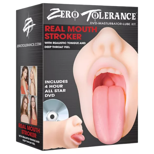 Zero Tolerance - masturbator mond - realistisch - huidkleur