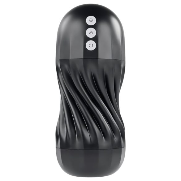 Playboy Solo Stroker - oplaadbare zuigmasturbator (zwart)