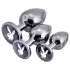 Playboy - anale plug set - 3-delig - zilver