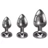 Playboy - anale plug set - 3-delig - zilver