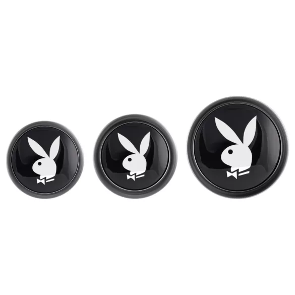 Playboy - anale plug set - 3-delig - zilver