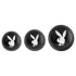 Playboy - anale plug set - 3-delig - zilver