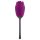 Playboy - waterdichte, oplaadbare Rose vibrator met tongbeweging (paars)