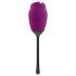 Playboy - waterdichte, oplaadbare Rose vibrator met tongbeweging (paars)