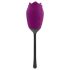 Playboy - waterdichte, oplaadbare Rose vibrator met tongbeweging (paars)