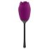 Playboy - waterdichte, oplaadbare Rose vibrator met tongbeweging (paars)