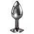 Playboy Tux - buttplug - klein - zilver