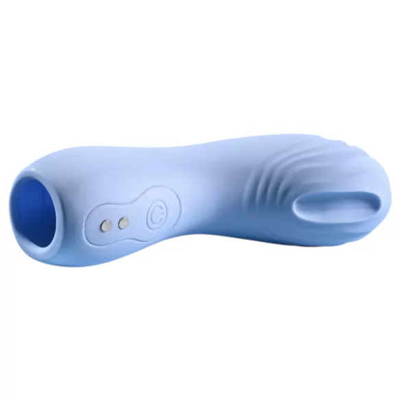 Evolved - vinger vibrator - getextureerd - blauw
